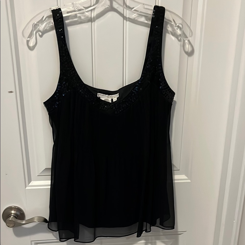 Elegant Black Sleeveless Top